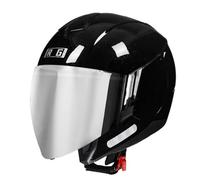 Casco Mezzo Retrò Moto 3/4 Approvato DOTECE Caschi Jet E Demi-Jet Con Doppia Visiera Resistente Ai Graffi Caschi Cromwell Aperto Casco Scodella Per Adulti Uomini Donne Z-15,XXL:63-64CM