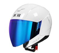 Casco Mezzo Retrò Moto 3/4 Approvato DOTECE Caschi Jet E Demi-Jet Con Doppia Visiera Resistente Ai Graffi Caschi Cromwell Aperto Casco Scodella Per Adulti Uomini Donne H,XXL:63-64CM