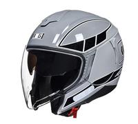 Casco Mezzo Retrò Moto 3/4 Approvato DOTECE Caschi Jet E Demi-Jet Con Doppia Visiera Resistente Ai Graffi Caschi Cromwell Aperto Casco Scodella Per Adulti Uomini Donne Z-8,XL:61-62CM