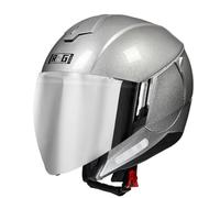 Casco Mezzo Retrò Moto 3/4 Approvato DOTECE Caschi Jet E Demi-Jet Con Doppia Visiera Resistente Ai Graffi Caschi Cromwell Aperto Casco Scodella Per Adulti Uomini Donne Z-3,XXL:63-64CM