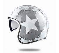 Casco Mezzo, Vintage Caschi Jet, Casco Mezzo Apert, Casco Classico Aperto, Casco Scodella, Generic Casco Moto per Adulti, Chopper Cruiser Casco Mezzo (Color : E, Size : M=(57-58cm))