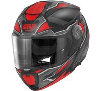 CASCO MOD.X27 SECTOR NERO OPACO TITANIO ROSSO | GIVI | HX27FSEBR | MotoCharlie