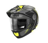 CASCO MOD X27R TOURER GRAPHIC TITANIO GIALLO OPACO| GIVI | HX27RTRTY