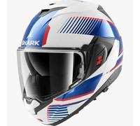 SHARK, Casco Moto Modulare OXO SIKTER White Chrome Blue WUB, S