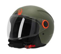CASCO JET ACERBIS BREZZA MOTO SCOOTER VERDE MILITARE OPACO OMOLOGATO ECE 2206
