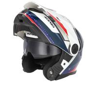 Acerbis Rider Logo Elmetto, bianco-rosso-blu, taglia XS per maschi