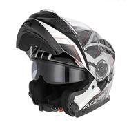 Casco modulare Acerbis Serel Adventure / Touring Nero e Argento Taglia M