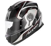 Acerbis Serel Graphic Casco, nero-argento, taglia M per maschi