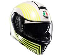 casco modulare agv streetmodular iseo - bianco / nero / giallo XS