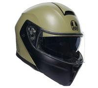casco modulare agv streetmodular mono - verde / nero M