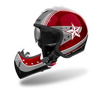 Casco modulare Airoh J 110 COMMAND in fibra BURGUNDY lucido XL