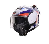 Casco Modulare Apribile Caberg Trip Lunar Bianco/Rosso/Blu/Azzurro