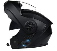 Casco Modulare Bluetooth, Casco Moto Integrato Omologato ECE, Doppia Lente Aperta Per Moto Elettrica, Antiappannamento, Antirumore Traspirante Robusto D,XXL
