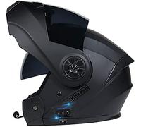 Casco Modulare Bluetooth, Casco Moto Integrato Omologato ECE, Doppia Lente Aperta Per Moto Elettrica, Antiappannamento, Antirumore Traspirante Robusto C,XXL