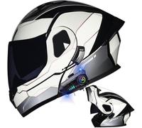 Casco Modulare Bluetooth Moto Integrale Casco Moto con Doppia Visiera Parasole Antiappannamento Antirumore a Risposta ECE Omologato