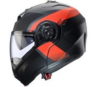 Casco Modulare Caberg Duke Evo Indy Grigio Metallizzato Opaco Rosso Fluo Nero M