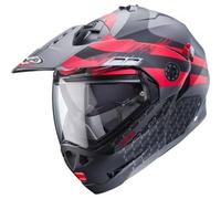 Casco Modulare Caberg Tourmax X Sarabe Antracite Opaco Nero Rosso XL