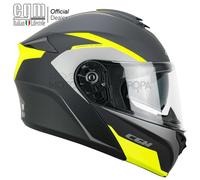 Casco Modulare CGM 568G BER Dresda Grafite Giallo Nero ECE 22.06
