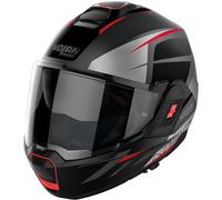 Casco Modulare Convertibile P/J Nolan N120-1 NIGHTLIFE 025 Rosso Siler Nero
