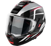 Casco Modulare Convertibile P/J Nolan N120-1 NIGHTLIFE N-COM 027 Rosso Nero