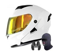 Casco Modulare Da Moto, Casco Apribile Con Doppia Visiera, Omologato ECE 22.06, Casco Integrale Leggero Per Strada, Moto Da Cross, ATV, Fuoristrada, Motocross Per Adulti. R,XXL/(63~64cm)