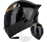 Casco Modulare Da Moto Per Adulti,Certificato ECE22.06, Con Doppia Visiera Ribaltabile, Integrale,Per Uomo E Donna,Adatto A Moto, ATV, UTV, Motoslitte, ADV, Quad E Moto Da Strada 3,M/(57~58cm)