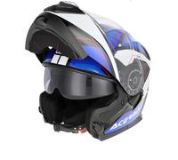 Casco Modulare Flip Up Acerbis Serel Doppia Visiera Blu E Bianco Taglia S