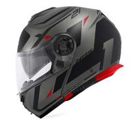 Givi casco modulare X.21 Evo Number - Titanio opaco Nero Rosso