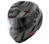CASCO MODULARE GIVI HX21 R EVO NUMBER NERO TIT OP/NERO/ROSS VISOR PINLOCK