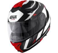 Givi X.21 Evo Number, casco ribaltabile S (56) male Nero/Bianco/Rosso
