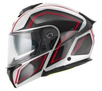 Casco Modulare Givi X.50 Fiber Graphic Hologram Bianco Nero Rosso Fluo L