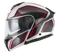 Casco Modulare Givi X.50 Fiber Graphic Hologram Bianco Nero Rosso Fluo M