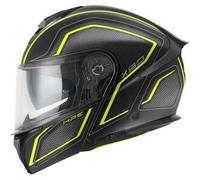 Casco Modulare Givi X.50 Fiber Graphic Hologram Nero Titanio Giallo Opaco XL