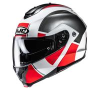Casco da moto flip-up HJC C91N Jyn MC1 nero-bianco-rosso XS