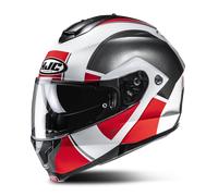 HJC C91N Jyn Casco, nero/bianco/rosso, Taglia M (57/58)