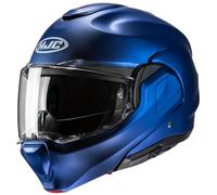 CASCO MODULARE HJC F100 SEMI BLU METALLIC OPACO TAGLIA XL