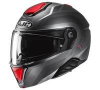 HJC Casco Modulare i91 ARVEN MC1SF Nero-rosso Taglia XS