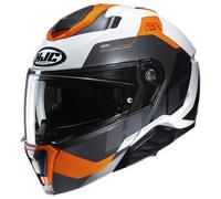 HJC Casco Modulare i91 CARST Nero-Arancione Taglia XL