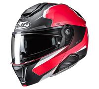 HJC Casco modulare i91 Felio MC1SF flip-up Nero/Rosso Taglia L