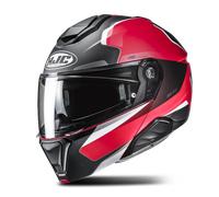 HJC i91 Felio Casco, nero/rosso/bianco, Taglia XL (60/61)
