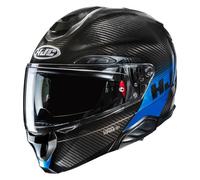 HJC, Casco Moto Modulare RPHA 91 CARBON ELIG Blue Carbon MC2, S