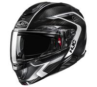HJC Casco Moto Modulare RPHA 91 Carbon Lagos Nero Bianco Taglia 2XL