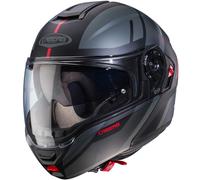CASCO MODULARE LEVO X MANTA MATT BLACK ANTHRACITE RED | CABERG | MotoCharlie