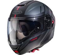 CASCO MODULARE LEVO X MANTA MATT BLACK ANTHRACITE RED | CABERG | MotoCharlie