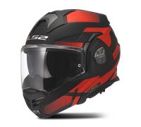 LS2, Casco Moto Modulare ADVANT X NOVA Black Red, XL