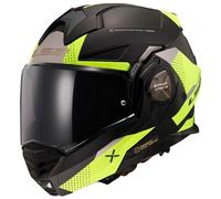 LS2, Casco Moto Modulare ADVANT X OBLIVION Matt Black H-V Yellow, M