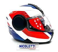 Casco Modulare Ls2 Ff902 Scope 2 Duria White Blu Red Gloss