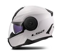 LS2 FF902 Scope II Solid, casco flip up M male Bianco