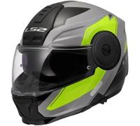 Casco Modulare LS2 FF902 Scope II Duria Grigio Giallo Alta Visibilità M