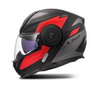 Casco Modulare LS2 FF902 Scope II Nero/RossoS Nero,Rosso